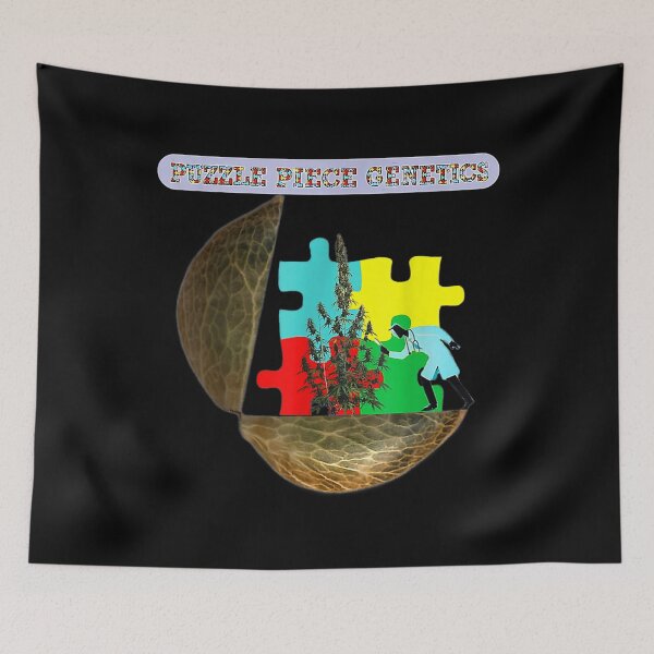 Item preview, Puzzle Piece Genetics Cannabis And Autism Design  designed and sold by doriaali.