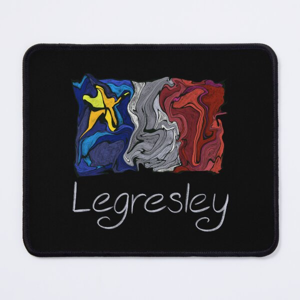 Item preview, Acadian Flag pastel liquid mosaic Legresley - Drapeau acadien mosaïque liquide pastel vitrail Legresley designed and sold by ColoursOfFrance.