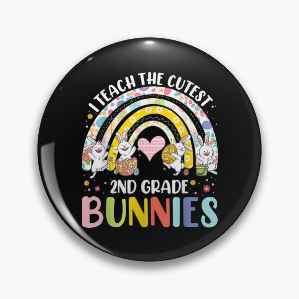 Item preview, I Teach Cutest Bunnies 2nd Grade Easter For Teacher Rainbow  designed and sold by doriaali.