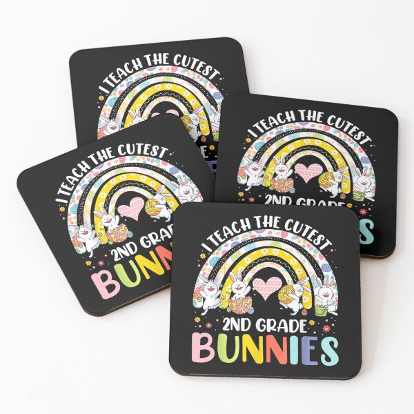 Item preview, I Teach Cutest Bunnies 2nd Grade Easter For Teacher Rainbow  designed and sold by doriaali.