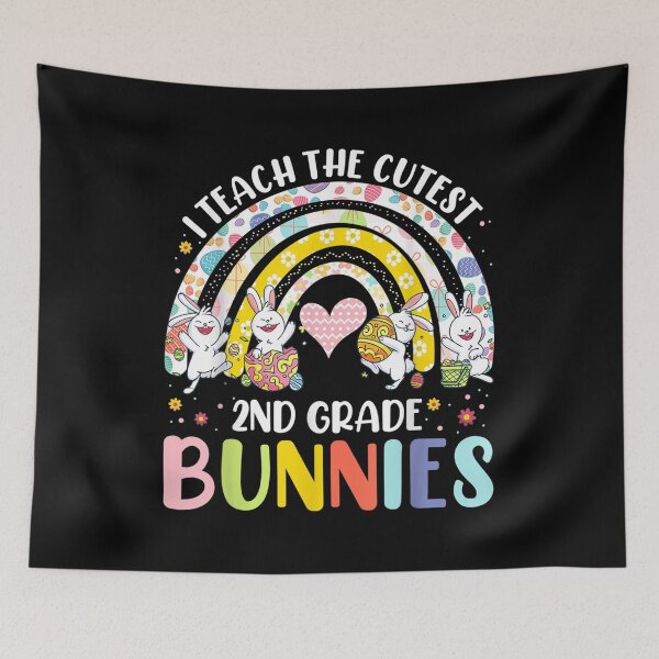 Item preview, I Teach Cutest Bunnies 2nd Grade Easter For Teacher Rainbow  designed and sold by doriaali.