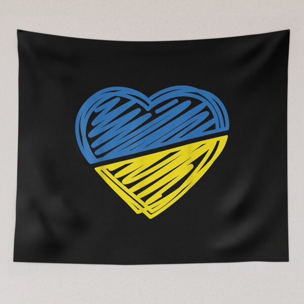 Item preview, Ukraine Flag Ukrainian Heart  designed and sold by doriaali.
