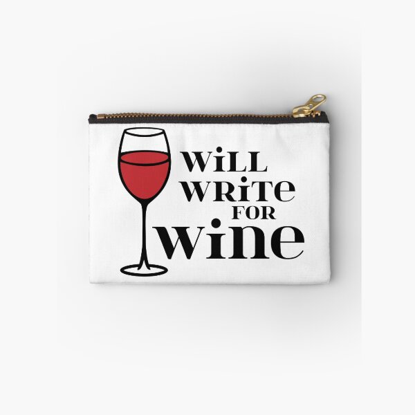 Item preview, Will Write for Wine - Wine Lover - 2 - Black designed and sold by yayandrea.