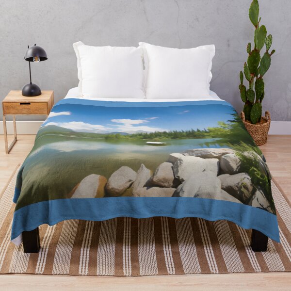 Item preview, Rocky Lake Front Mountainous Summer Landscape designed and sold by Zeph1.