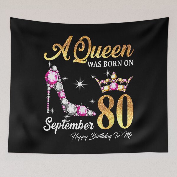 Item preview, A Queen Was Born In September 80 Happy Birthday To Me  designed and sold by doriaali.