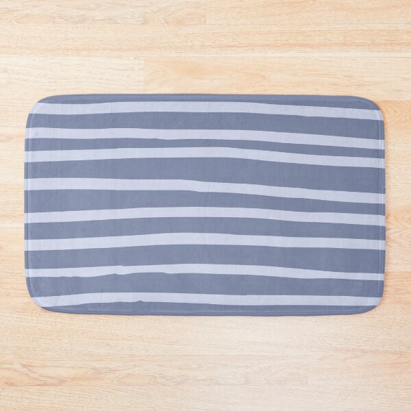 Item preview, Minimalist horizontal blue stripes pattern designed and sold by Thegentleshop.