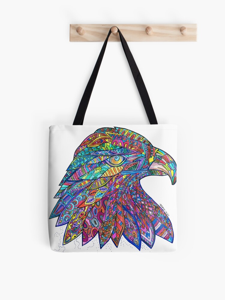 Bolsa de tela «Mandala de águila calva» de tqueen | Redbubble