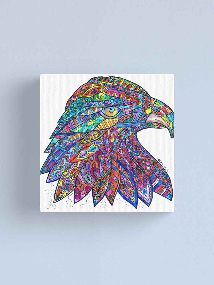 Lienzo «Mandala de águila calva» de tqueen | Redbubble