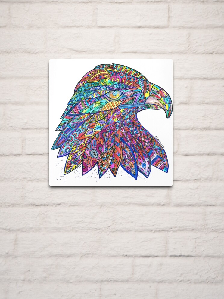 Bald eagle mandala