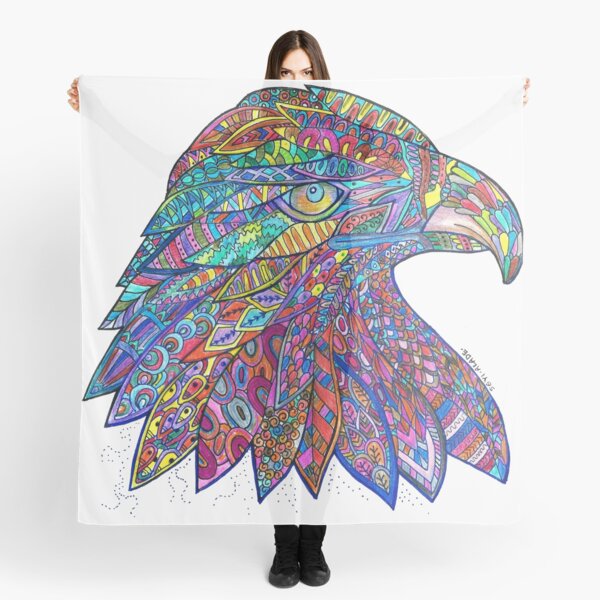 Bald eagle mandala Scarf