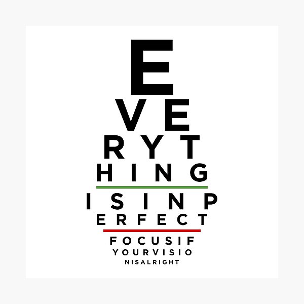 eye test photographic prints redbubble