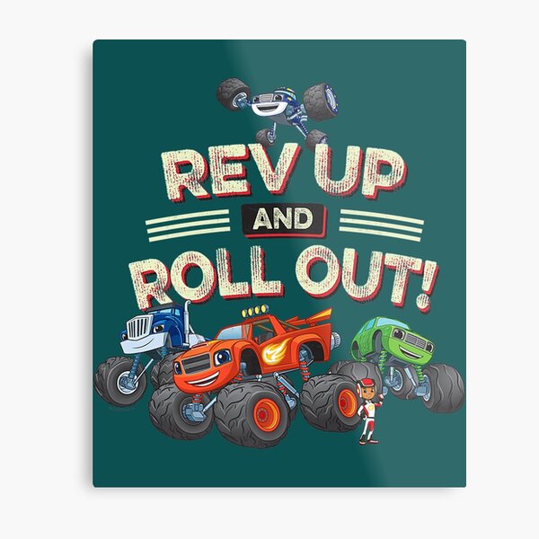Blaze And The Monster Machines Rev Up And Roll Out Premium Metal Print