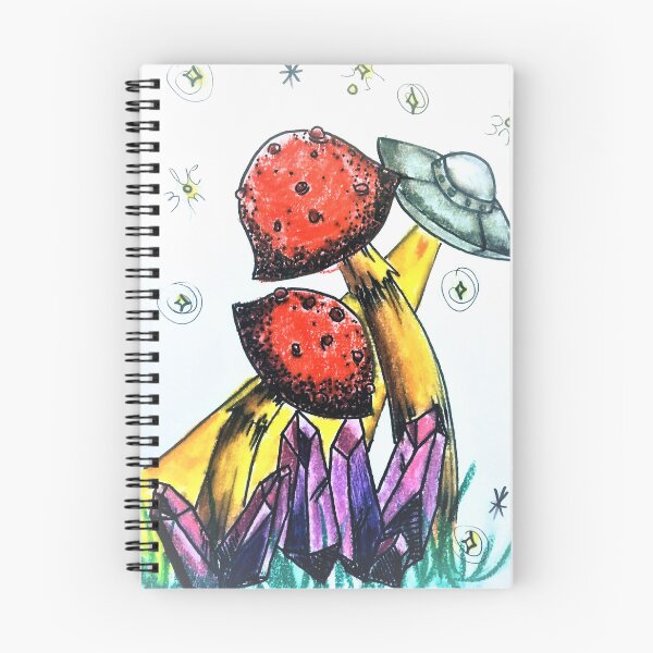 Item preview, Aliens and Mushrooms Artwork by Jolene Edwards designed and sold by CurlyClaraBelle.
