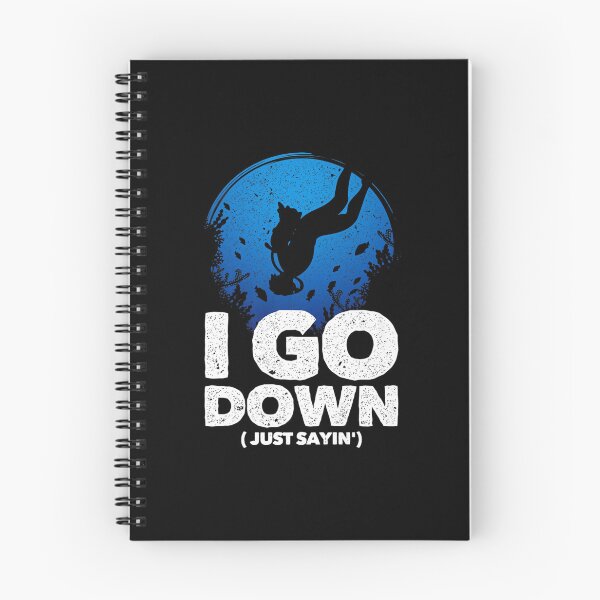 Item preview, I go Down Funny Diving Design  designed and sold by theresamorelli.