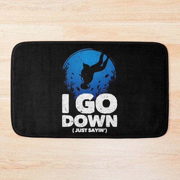 Item preview, I go Down Funny Diving Design  designed and sold by theresamorelli.