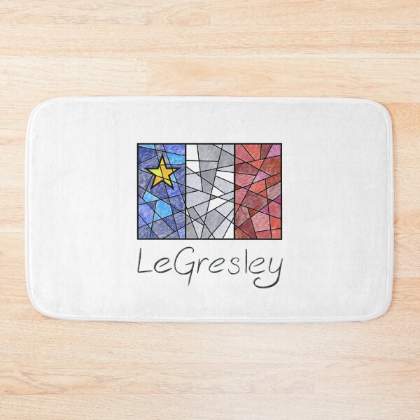 Item preview, Acadian Flag pastel mosaic LeGresley - Drapeau acadien mosaïque pastel vitrail LeGresley designed and sold by ColoursOfFrance.