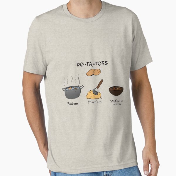 Item preview, PO-TA-TOES Essential T-Shirt designed and sold by PaysFulla200.