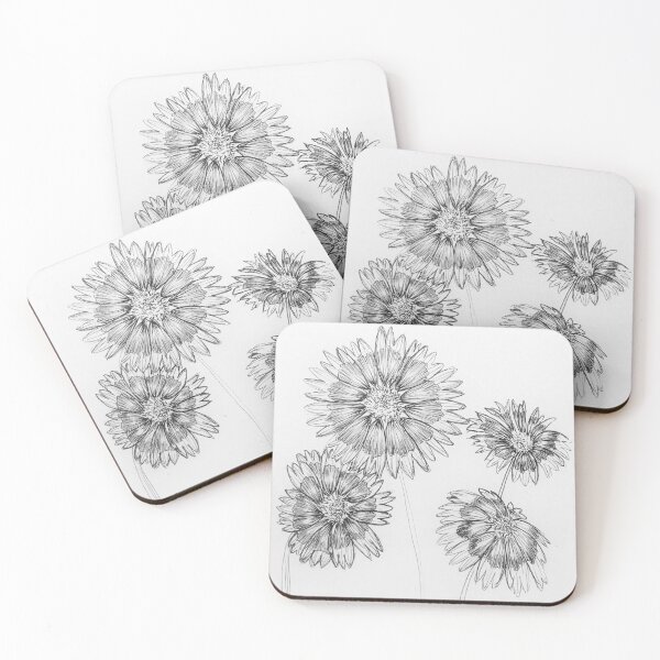 Item preview, Indian Blanket Flowers Drawing by Jolene Edwards designed and sold by CurlyClaraBelle.
