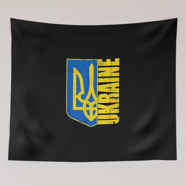 Item preview, Ukraine Crest Flag designed and sold by pamelattbeata.