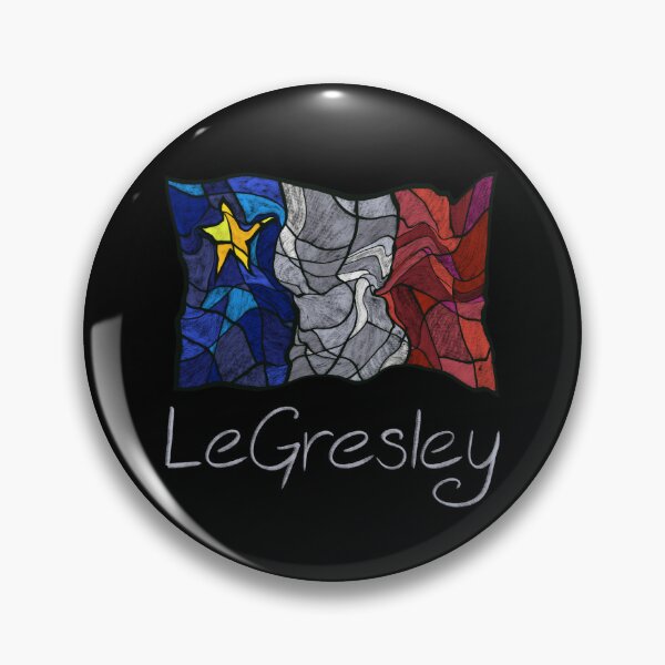 Item preview, Acadian Flag pastel liquid mosaic LeGresley  - Drapeau acadien mosaïque liquide pastel vitrail LeGresley designed and sold by ColoursOfFrance.