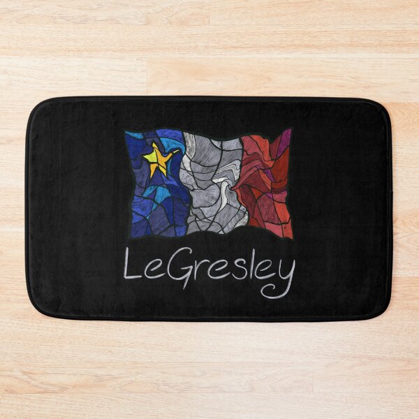 Item preview, Acadian Flag pastel liquid mosaic LeGresley  - Drapeau acadien mosaïque liquide pastel vitrail LeGresley designed and sold by ColoursOfFrance.