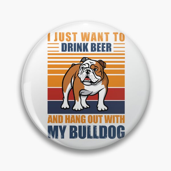 Artikelvorschau, Der beste Bier trinkende Bulldoggen-Vater aller Zeiten entworfen und verkauft von DadJokeDescript.
