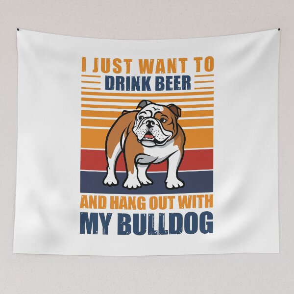 Artikelvorschau, Der beste Bier trinkende Bulldoggen-Vater aller Zeiten entworfen und verkauft von DadJokeDescript.