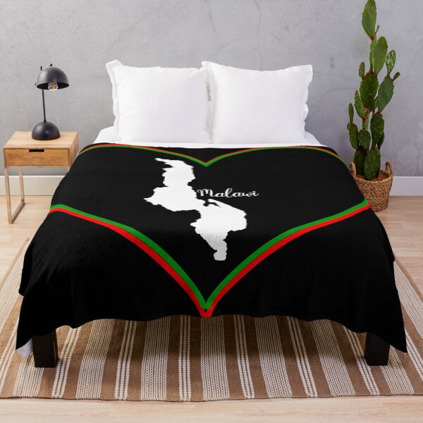 Item preview, Black heart Malawi map designed and sold by Astralia.