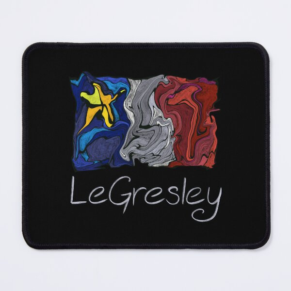 Item preview, Acadian Flag pastel liquid mosaic LeGresley - Drapeau acadien mosaïque liquide pastel vitrail LeGresley designed and sold by ColoursOfFrance.