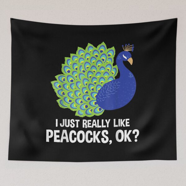 Item preview, I Really Like Peacocks Zookeeper Anima Lover  designed and sold by terrycar.