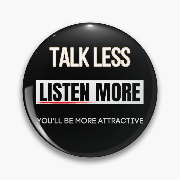 Item preview, Talk Less Listen More Inspirational Quote designed and sold by my-green-gecko.