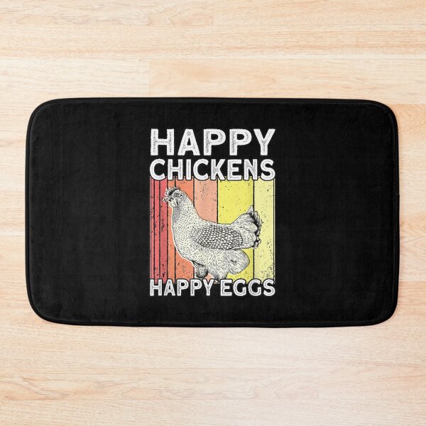 Item preview, Happy Chickens Happy Eggs Farmer Rooster Hen Chicken  designed and sold by terrycar.
