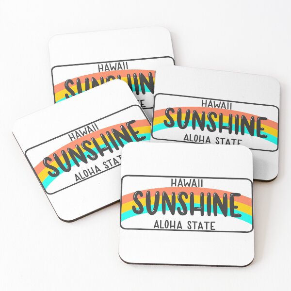 Item preview, Hawaii License Plate Rainbow designed and sold by honeybutterfly.