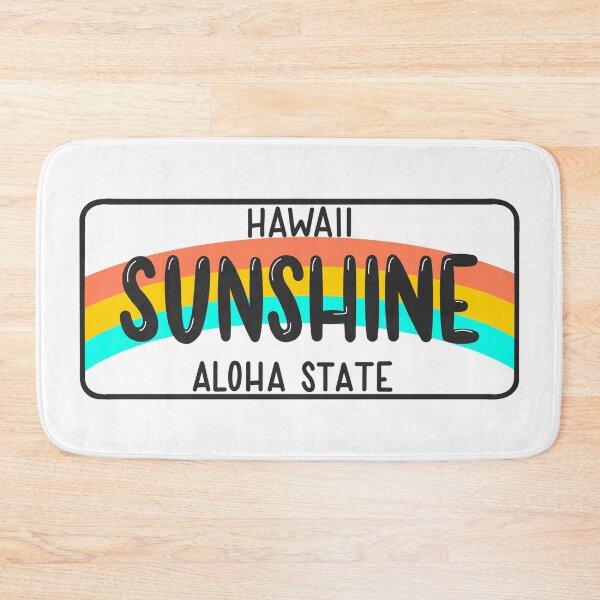 Item preview, Hawaii License Plate Rainbow designed and sold by honeybutterfly.