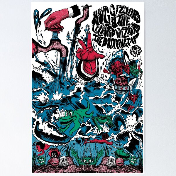Item preview, King Gizzard and the Lizard Wizard - The Dripping Tap designed and sold by SatanSpeeds-Up.