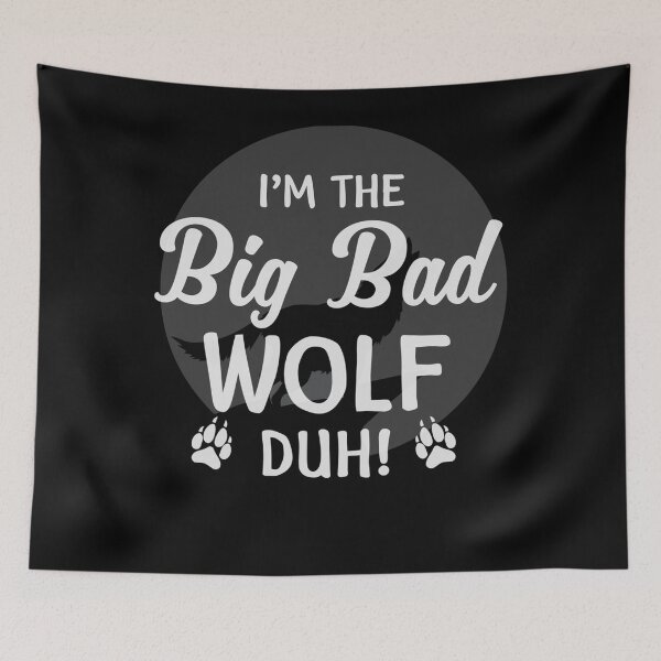 Item preview, I'm The Bad Wolf Duh! Funny Halloween Costume designed and sold by theresamorelli.