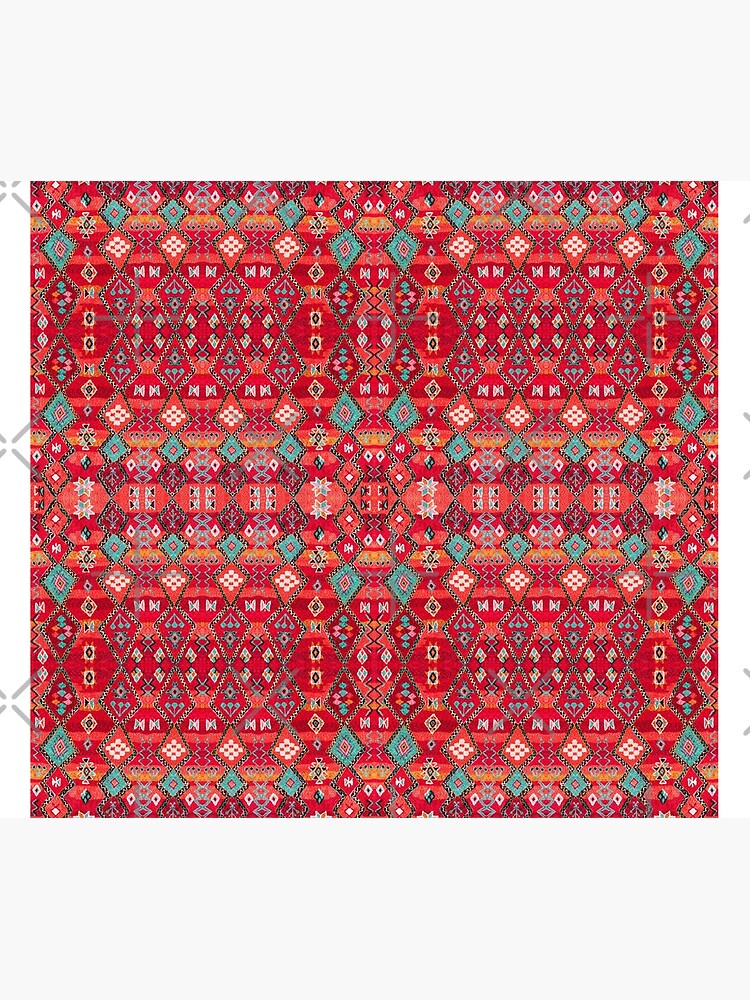 Red Oriental Heritage Berber Colored Moroccan Style by Arteresting