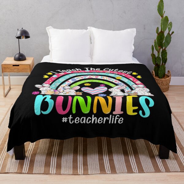 Item preview, I Teach The Cutest Bunnies Teacher Life Bunny Rainbow Easter designed and sold by terrycar.