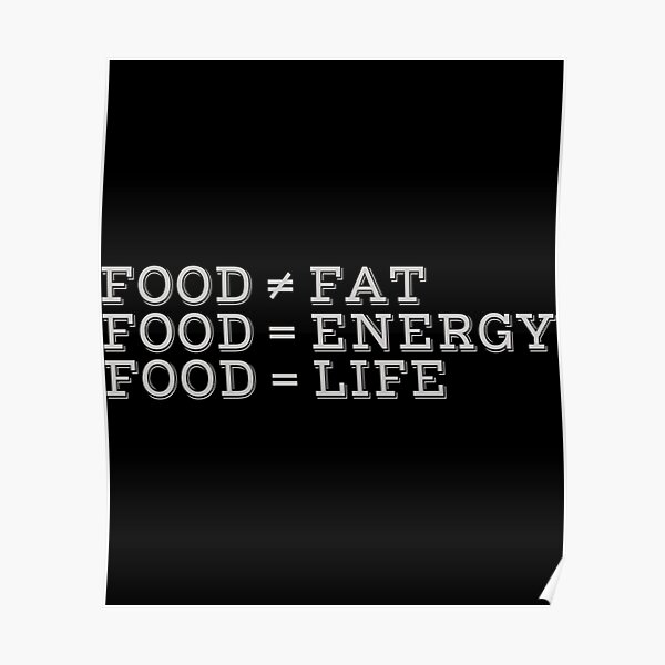 "Food x fat Classic ." Poster for Sale by simienfgante Redbubble