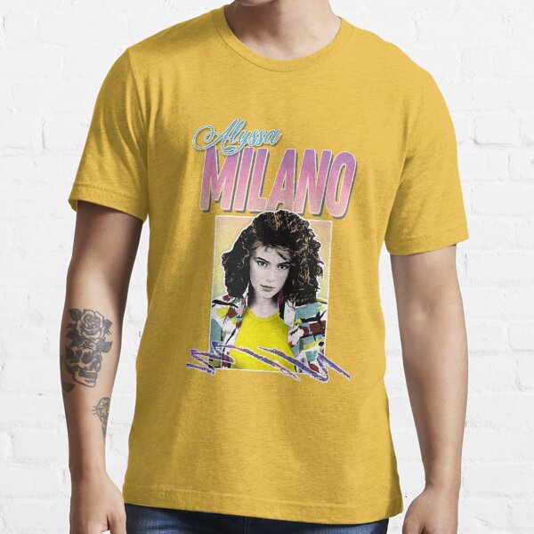 For Men Women Alyssa Milano 80S Styled Aesthetic Design | Essential T-Shirt