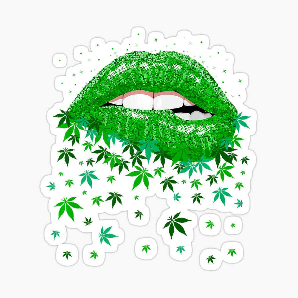 Sexy Lips Cannabis Marijuana Weed Pot Leaf Lover PNG, Lips PNG