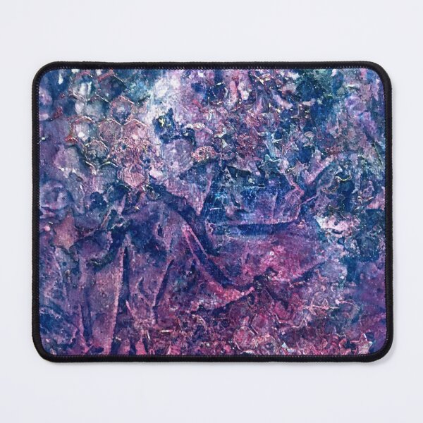 Item preview, Purple and Blue Mixed Media Artwork by Jolene Edwards designed and sold by CurlyClaraBelle.