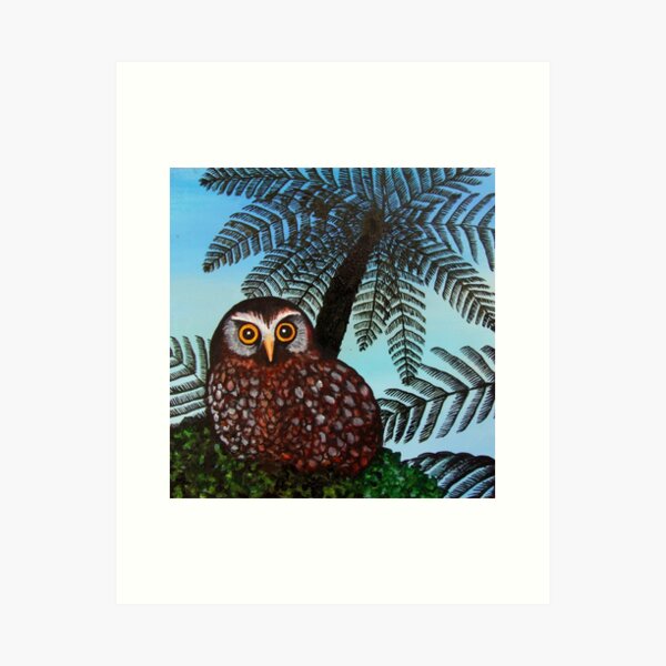 Morepork Art Print