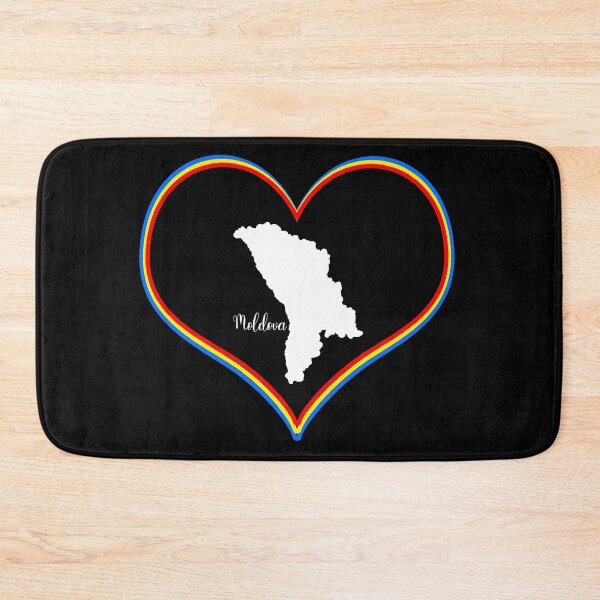 Item preview, Black heart map Moldova designed and sold by Astralia.