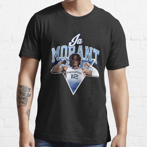 Nike Ja Morant Memphis Grizzlies T-Shirt White Graphic #12 Large
