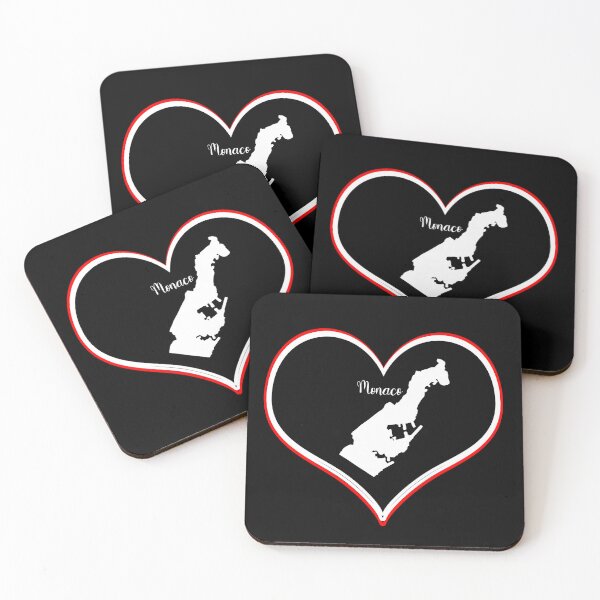 Item preview, Black Heart Map Monaco designed and sold by Astralia.
