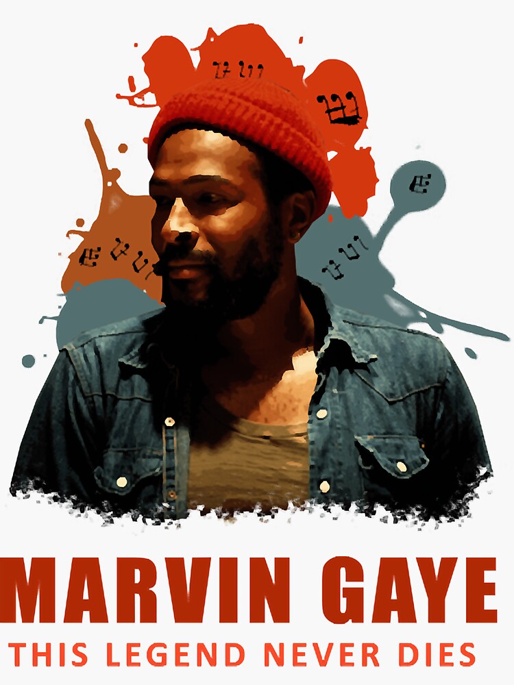 Marvin Gaye Colorful Sticker For Sale By Johnmarlay Redbubble