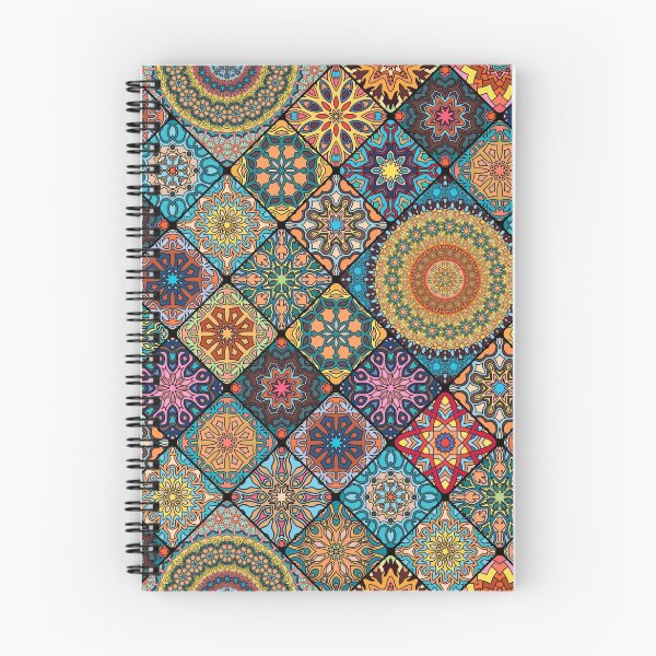 Item preview, Vintage patchwork with floral mandala elements designed and sold by Somberlain.