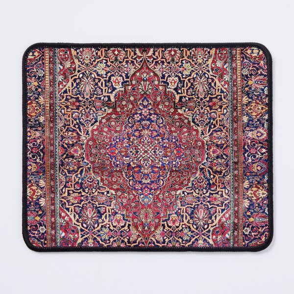 Item preview, Kashan Central Persian Silk Rug Print designed and sold by Vicky Brago-Mitchell®.
