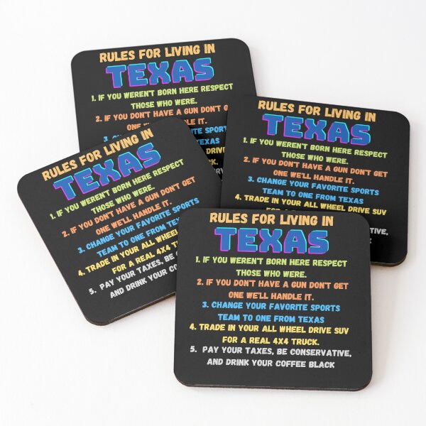 Item preview, Rules for living in Texas designed and sold by Vicente Saenz jr.